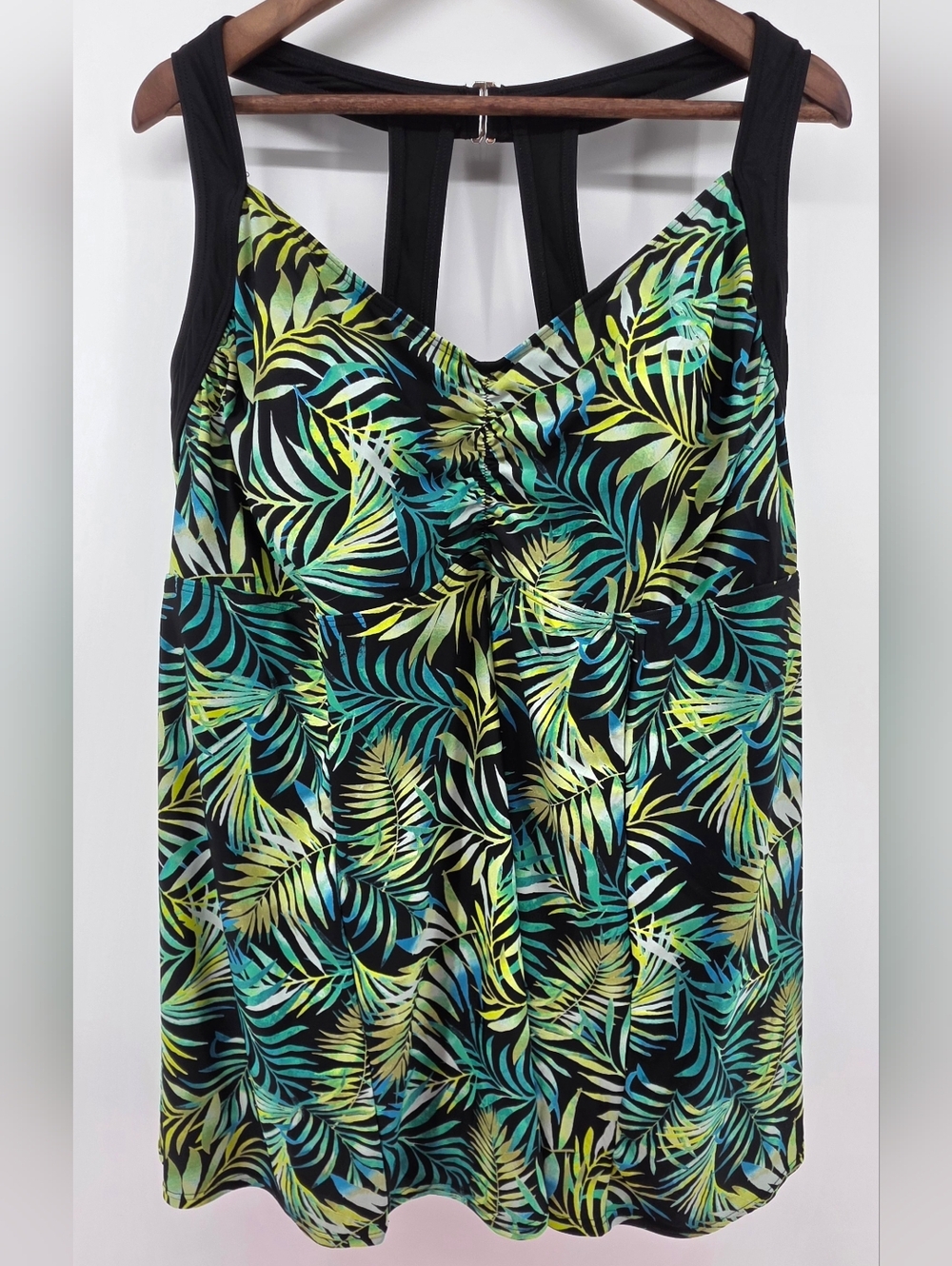 Evans Tropical Halter Beach Swim Dress One Piece – Plus Size 22 NWOT